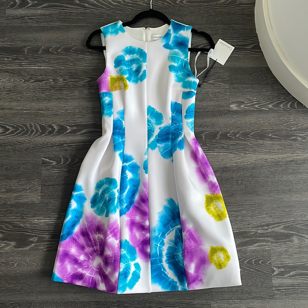 NWT Calvin Klein fit n flare dress